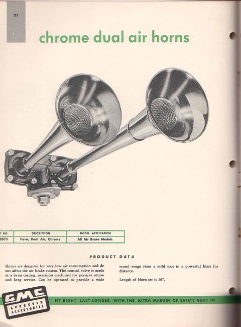 1956 GMC Accesories Brochure Page 7